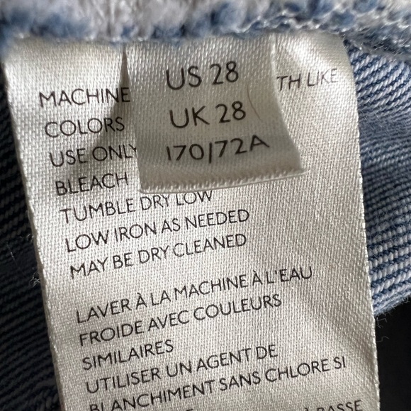 We the Free Denim Distressed Exposed Button Fly Jean Shorts Size 28 - Picture 7 of 12